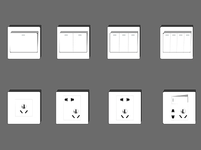 现代风格插座 开关