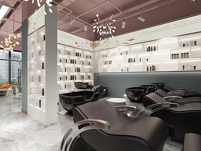 工业风理发店