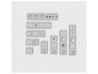 现代风格面板插座开关