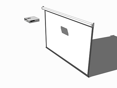现代风格投影幕布