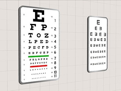 现代风格视力表 眼科设备 医疗设备 教室墙饰 教学器材 医疗墙饰 实验室器材