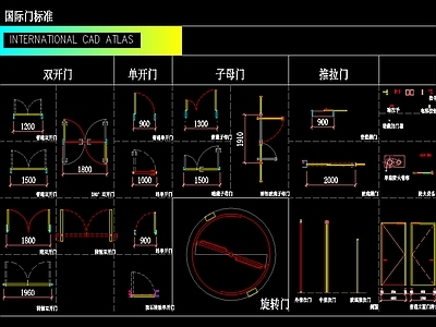梁建国-CAD门图库 国际标准 施工图