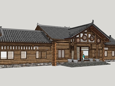 中式壮乡驿站公建