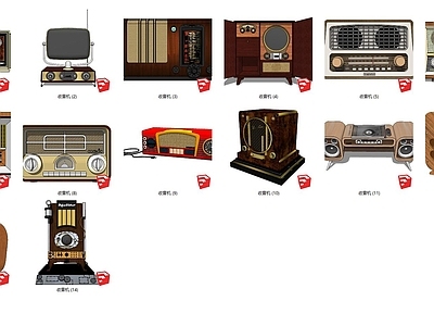 古典风格收音机 复古收音机