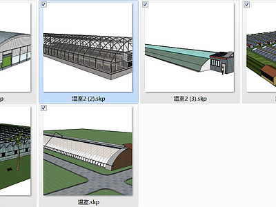 现代风格温室大棚