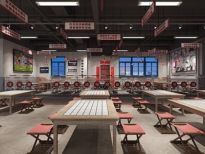 工业风烧烤店 餐饮店