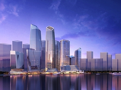 深圳卓越前海壹号13楼 效果图 商业建筑 施工图 效果图