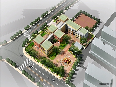 嵊州经济开发区中心幼儿园建筑方案设计 CAD 文本 施工图 概念方案 效果图