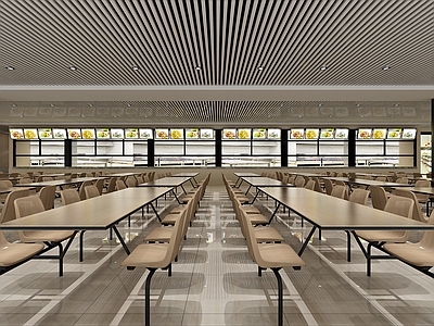 现代学校食堂