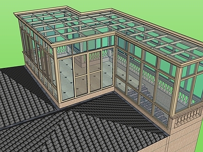 现代风格屋顶花园