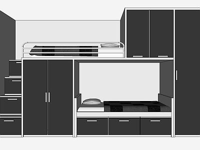 现代风格上下床