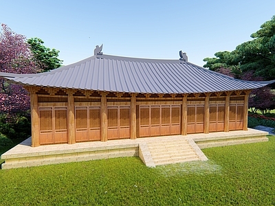 日式风格古建筑 古村落 城市规划