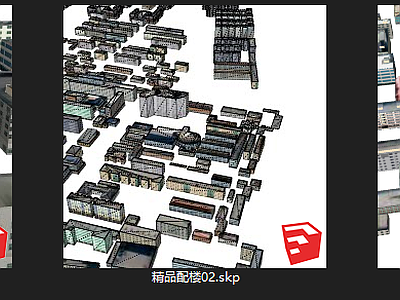 现代简模规划 精品配楼 远景 物