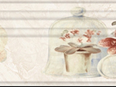 有花纹图案的墙腰瓷砖拼花D63017FY 8X60