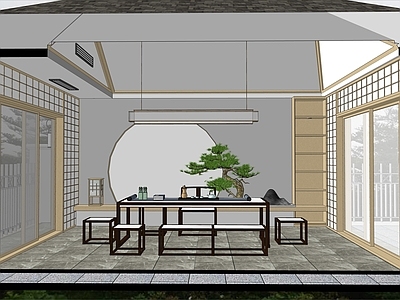日式风格茶亭