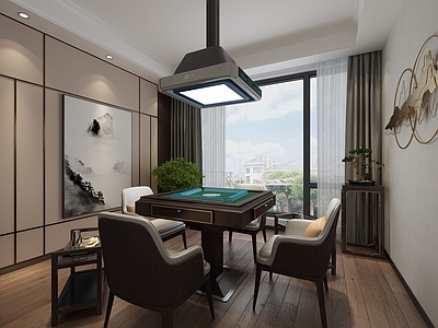 新中式棋牌房
