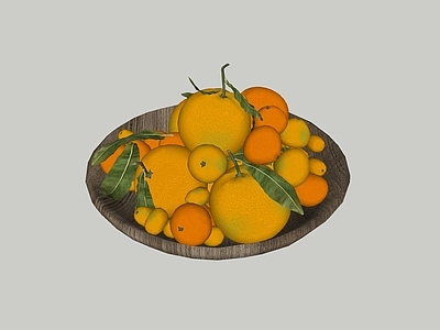 现代橘子橙子芒果 果盘 水果蔬菜