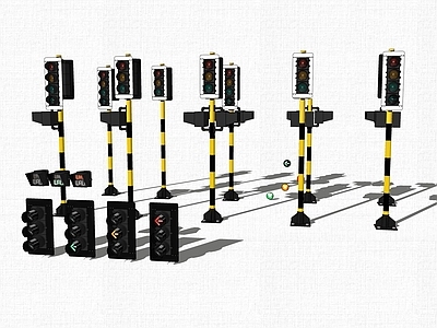 现代风格交通信号灯