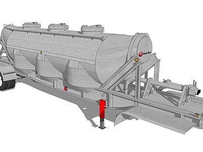现代风格油罐车 车厢