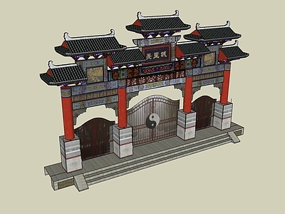 中式风格牌坊 牌楼