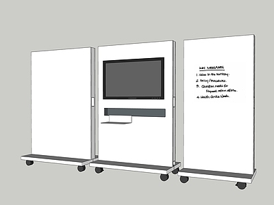 现代办公用品 电视架 白板架 隔断