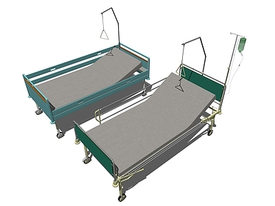 2D现代风格医疗器材 医疗床