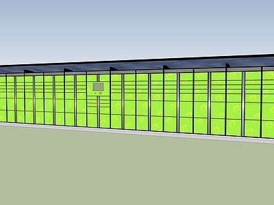 现代风格住宅建筑 快递柜 信包箱 快递