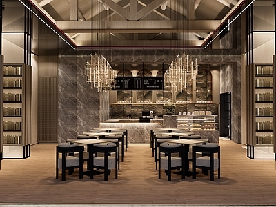 现代风格书店