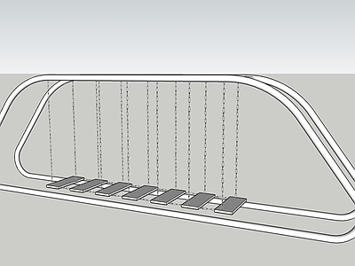 现代风格秋千 爬架