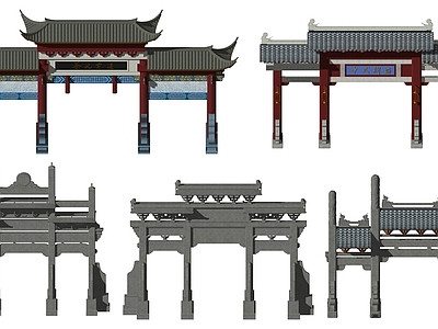 中式牌坊 牌楼 大