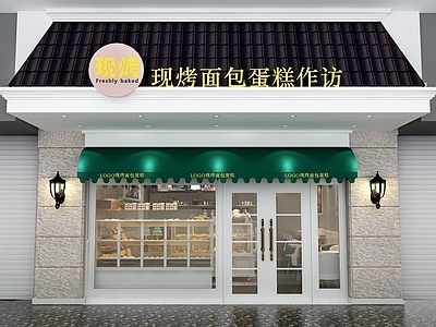 现代面包蛋糕店 柜货 架货 柜面 工作台