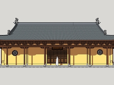 中式寺庙公建 天王殿