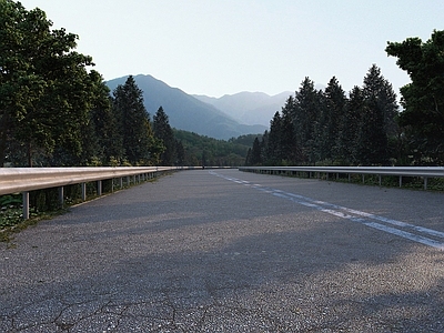 现代高速公路景观 路面