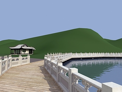 中式桥梁公路景观