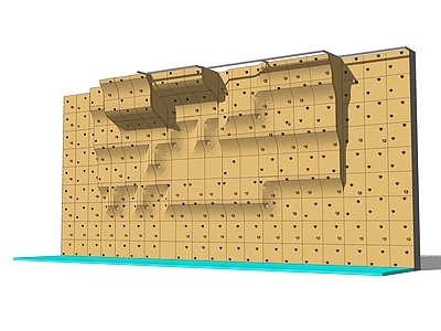 现代风格其他器材 攀岩墙