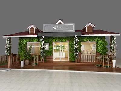 现代花店 绿植 摆件 吊灯
