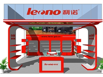 现代风格展厅 电子产品展厅 前台 门头门面