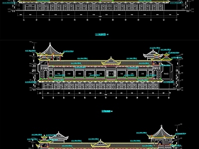 某古建亮化CAD图纸 施工图