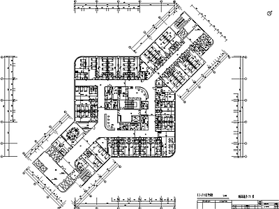 Benoy贝诺-大型医院室内平面装修设 施工图
