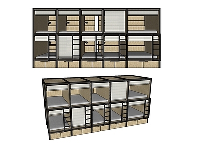 现代风格双层床