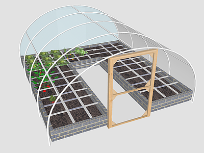 现代风格温室大棚