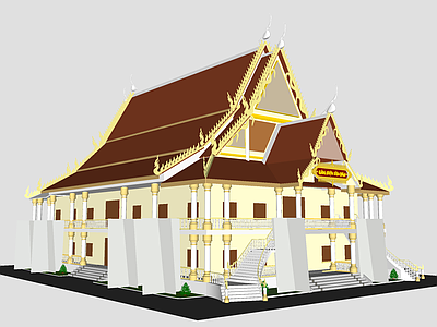 东南亚风格寺庙建筑