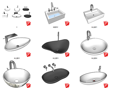 现代风格洗面盆 洗漱盆 洗手盆