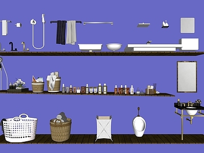 现代风格洗浴用品 卫生间用品