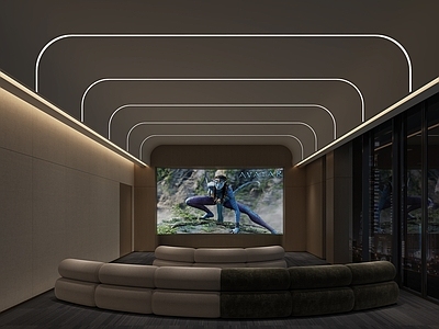 现代电影院 放映厅