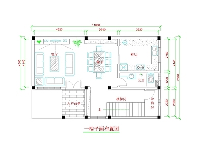 小户型实用自建房平面建筑图