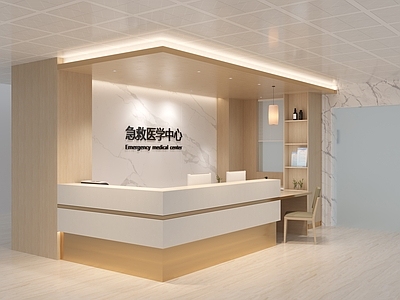 现代医院前台 急救中心