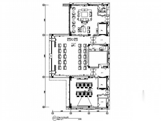 [苏州]高端雅致会议酒店接待区装修施工图