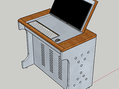 现代风格办公设备 翻板电脑桌