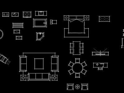 CAD手绘图库 动态块全 施工图